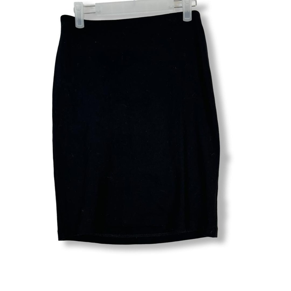 Philosophy Skirt Women's 2 A-Line Knee-Length Rayon Black Back-Zip Classic W219